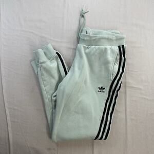 Adidas Mint Green Jogger Sweatpants Size Large Men's Athleisure Slim Fit